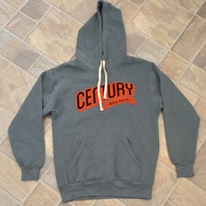 NWOT MV Sport Gray Hoodie with Orange Logo